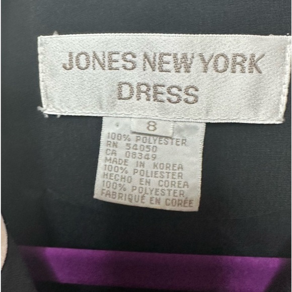 Vintage Jones New York Dress White Collar Button down - Picture 5 of 7